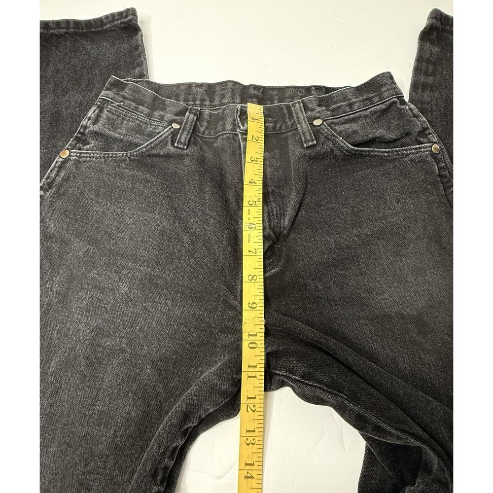 Wrangler Black Jeans 13MWZWK Mens Sz 30x32 Cowboy Cut Original Fit Work Vintage - Picture 4 of 11